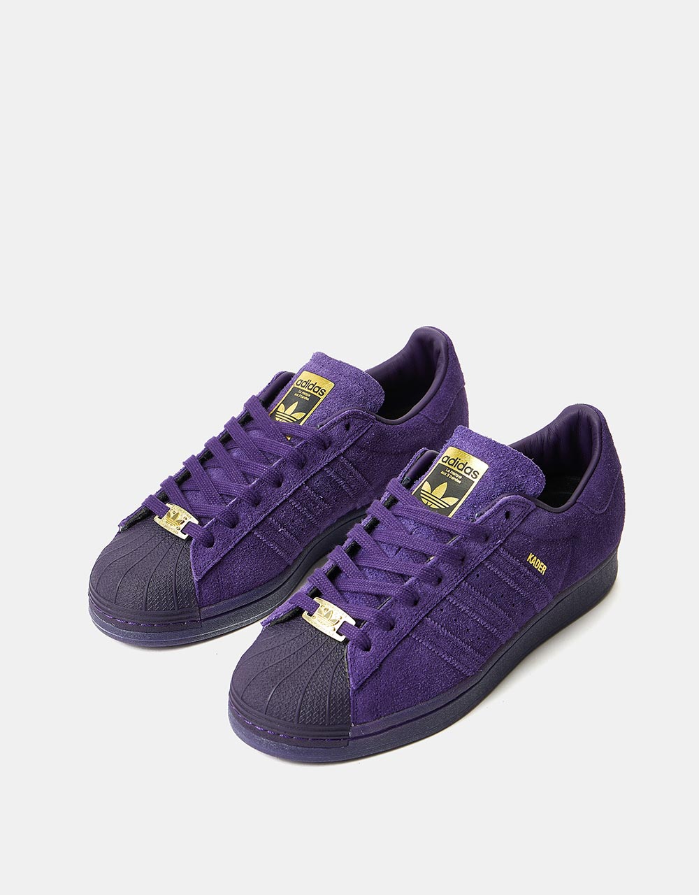 adidas x Kader Superstar ADV Skate Shoes - Dark Purple/Dark Purple/Gol –  Route One