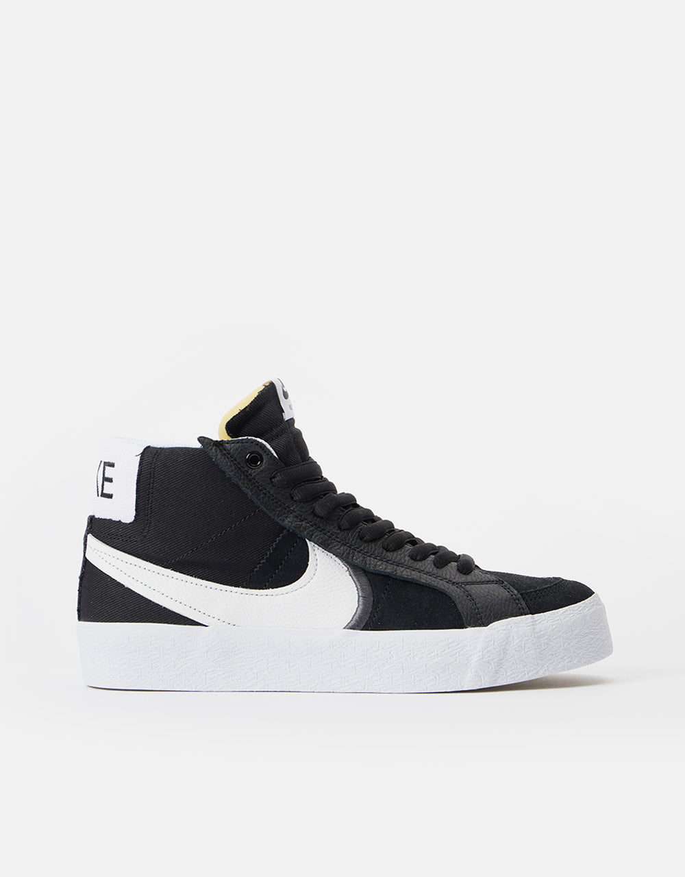 Nike SB Zoom Blazer Mid Premium Plus Skate Shoes - Black/White – Route One