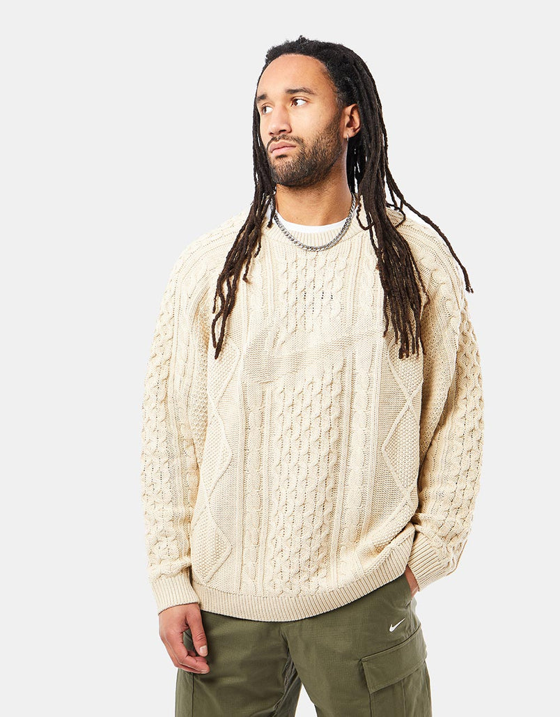Nike Cable Knit Sweater - Rattan – Route One