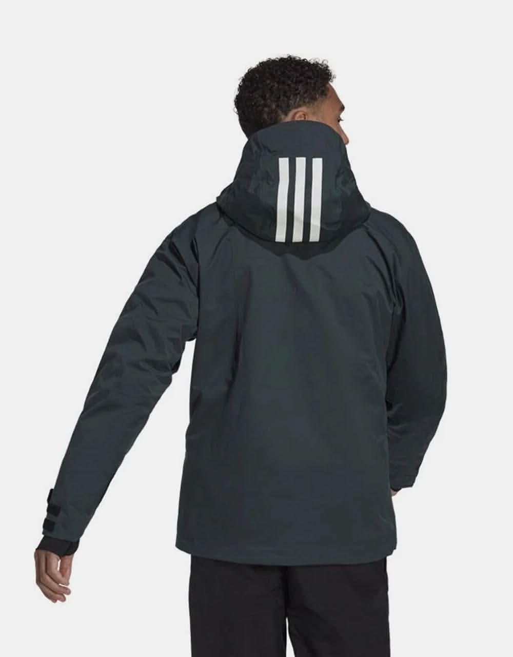 adidas Terrex Resort 3in1 2023 Snowboard Jacket Shadow Green Black Route One