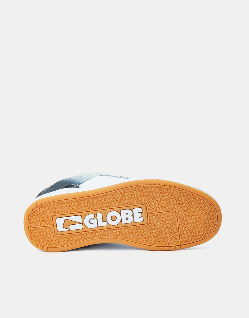 Globe Tilt Skate Shoes - White/Blue Stipple – Route One