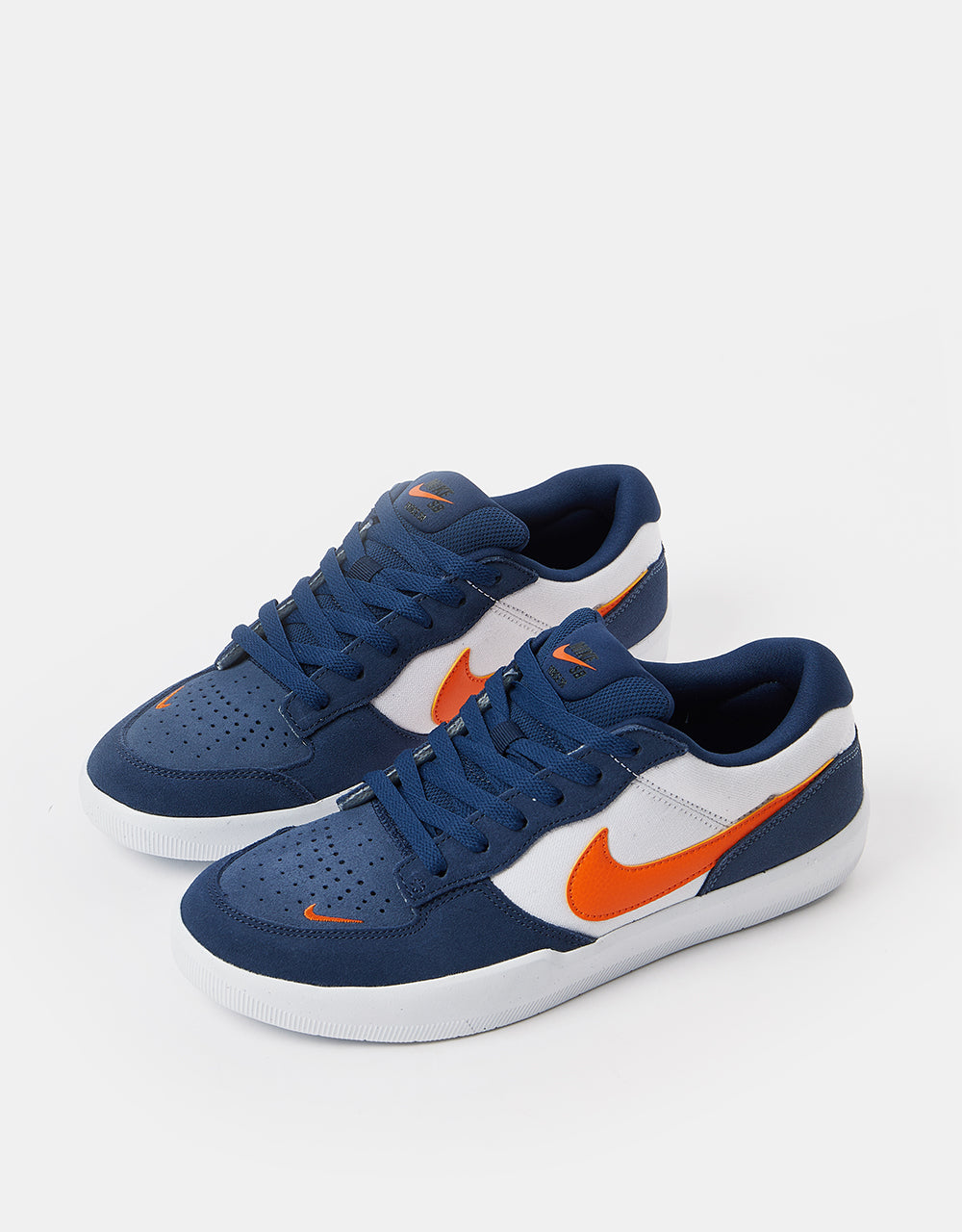 Nike SB Force 58 Skate Shoes - Midnight Navy/Safety Orange-White – Route One