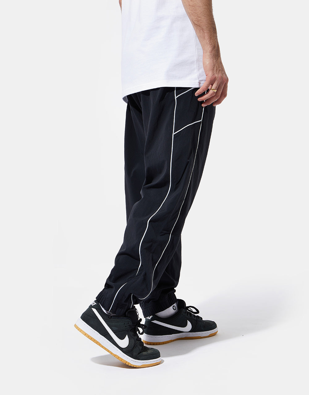 Nike SB Rugged Track Pant - Black/Summit White/Safety Orange – Route One