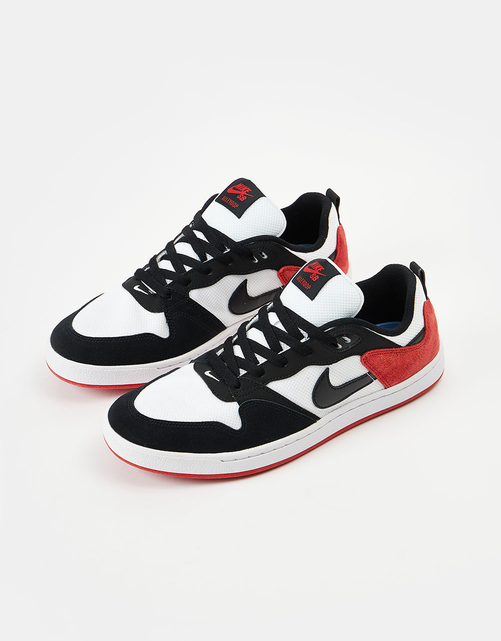 Nike SB Alleyoop Skate Shoes - White/Black-University Red-White – Route One
