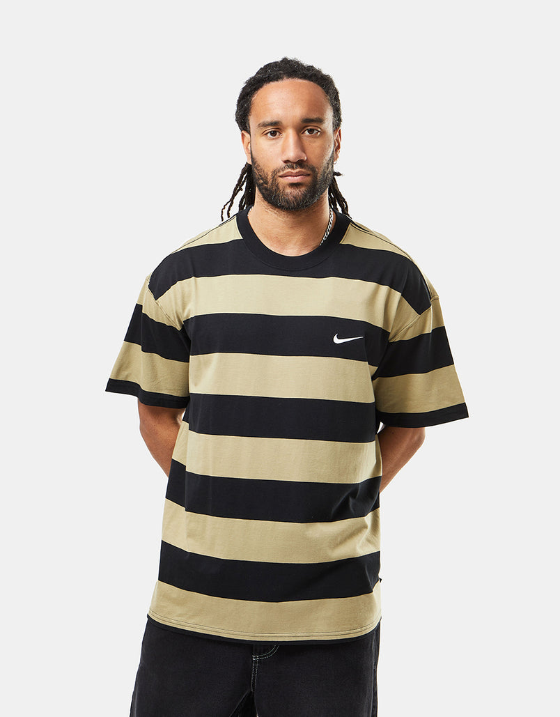 Nike SB Striped T-Shirt T-Shirt - Neutral Olive/Black/White – Route One