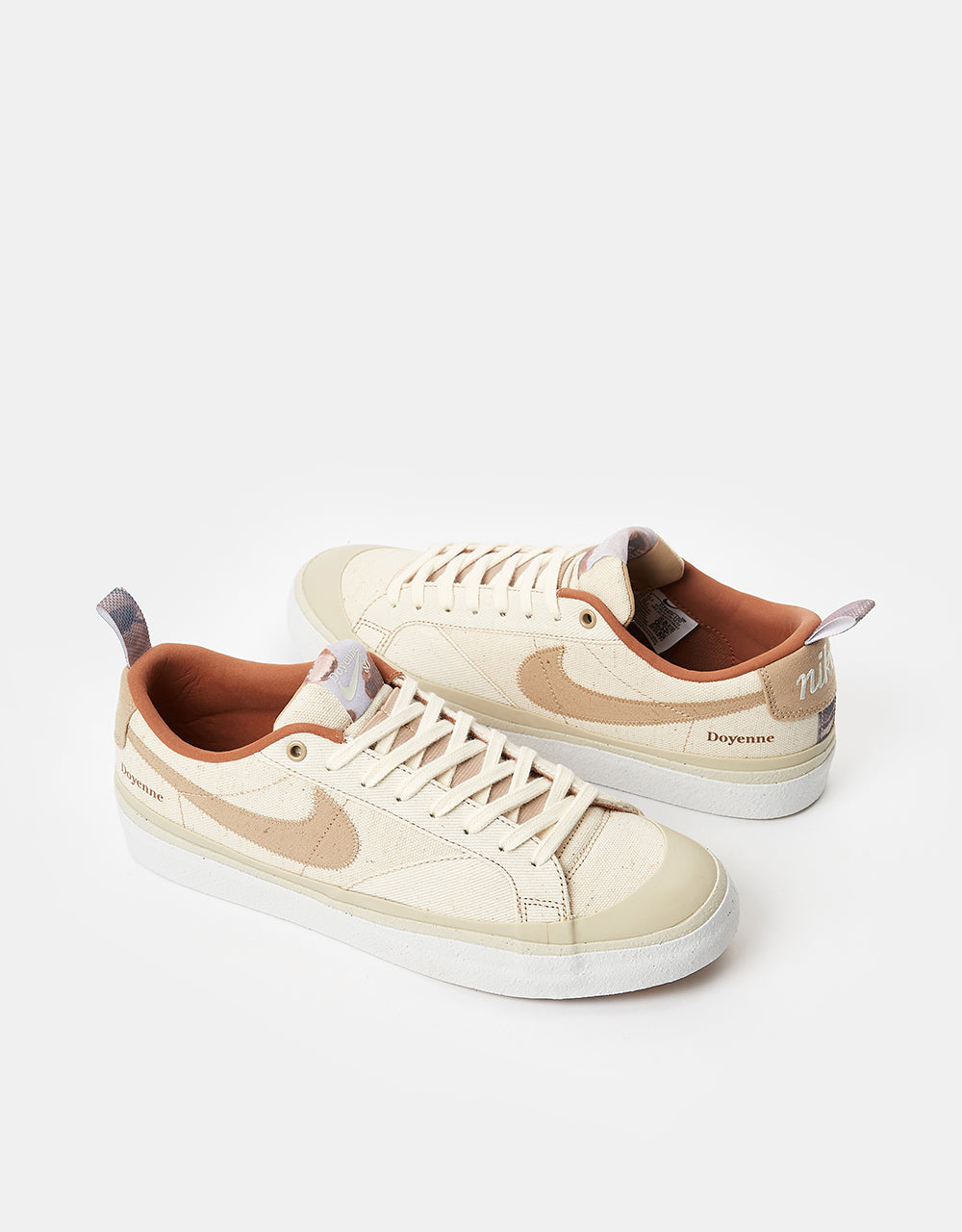 Nike SB x Doyenne Blazer Low QS Skate Shoes - Coconut Milk/Rattan