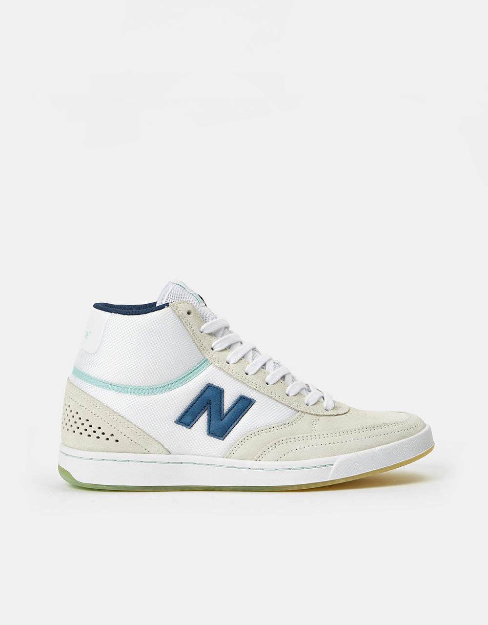 New Balance Numeric x Tom Knox 440 Hi Skate Shoes - White/Navy – Route One