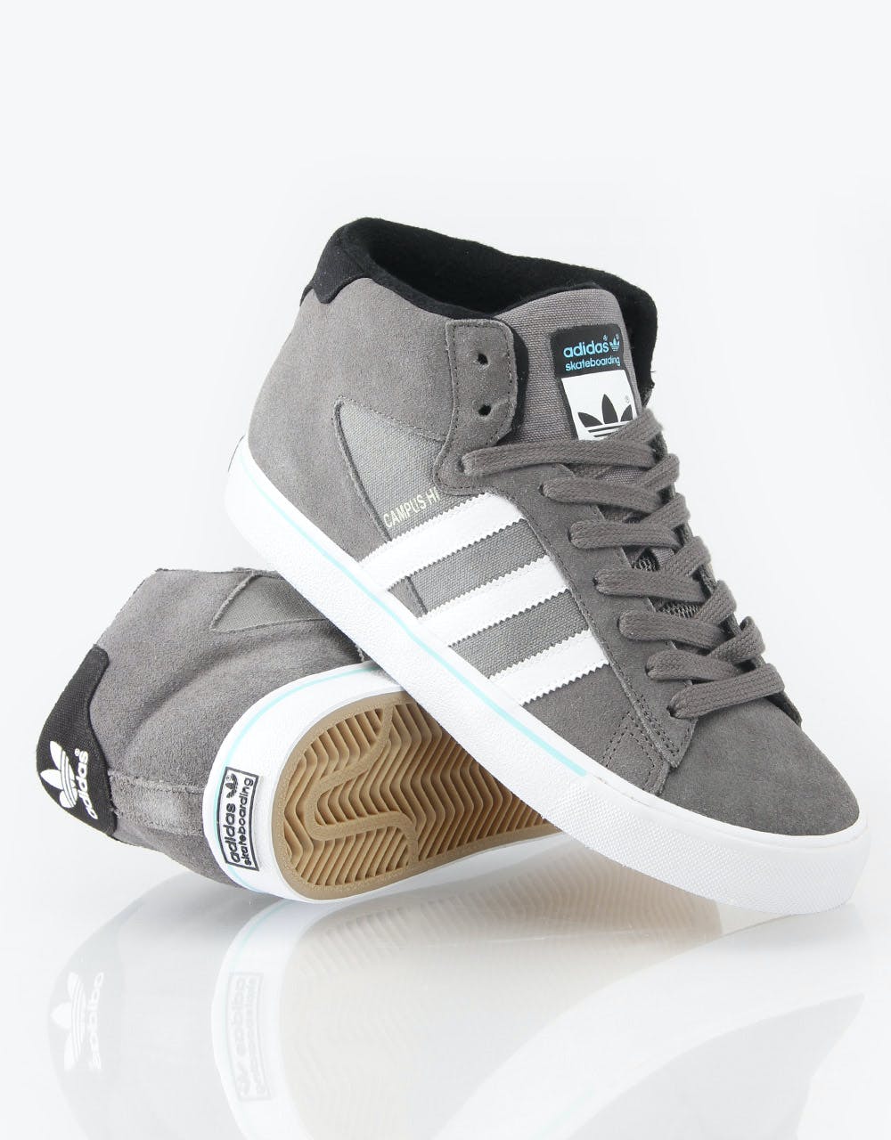 adidas Campus Vulc Mid Skate Shoes - Cinder/White/Black – Route One